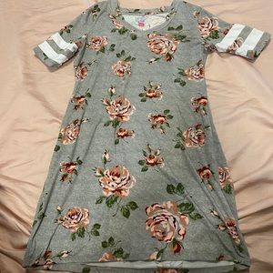 No Boundaries Floral Print T-shirt Mini Dress